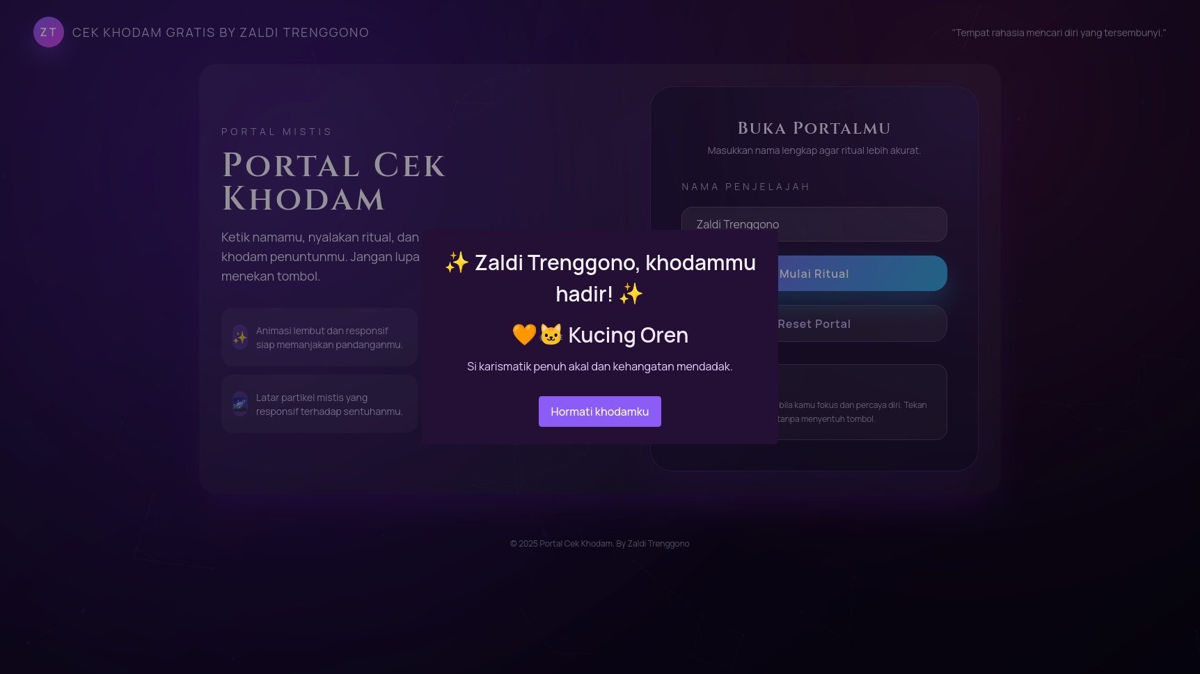 Cek Khodam Website